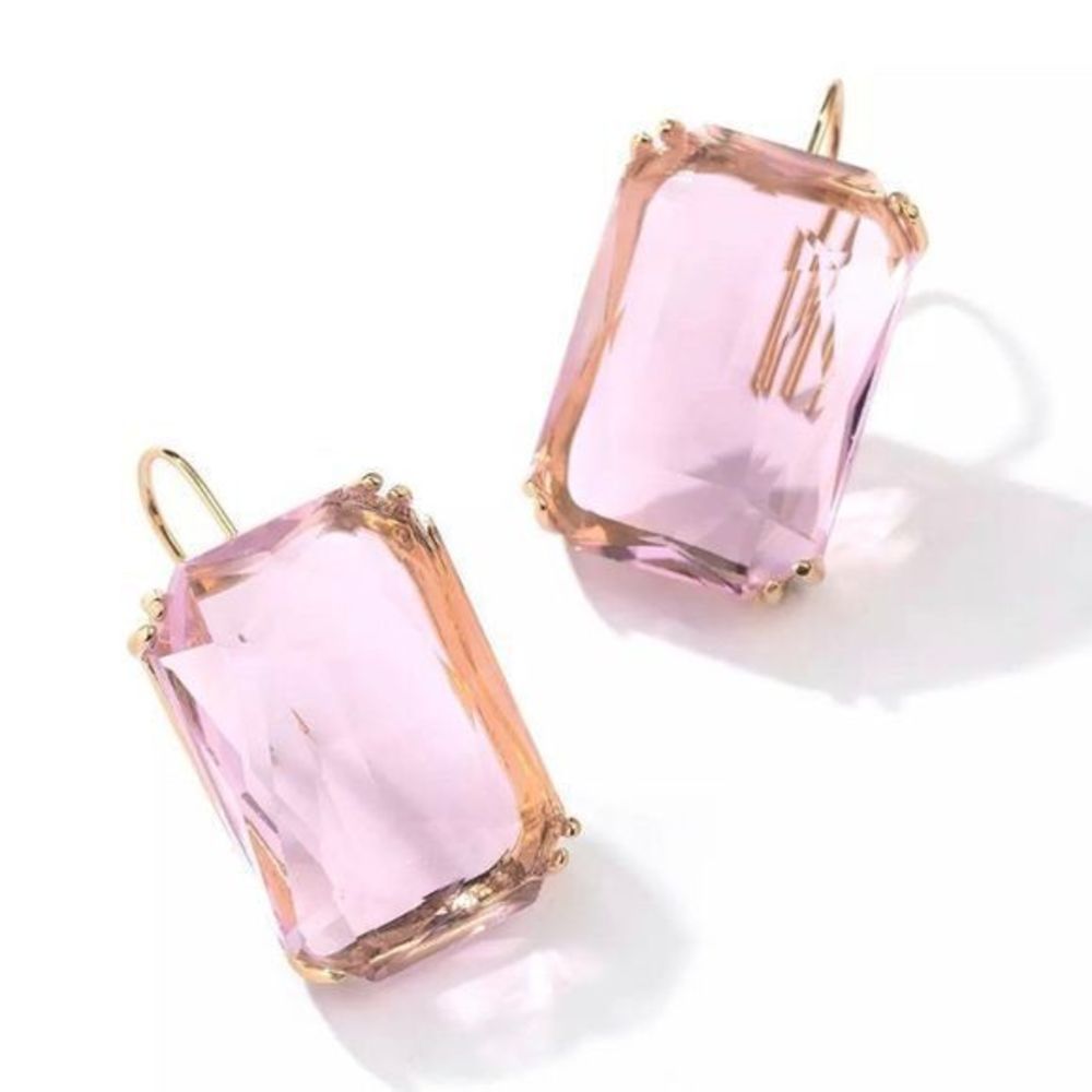 Candy Resin Drop Earrings - Pink